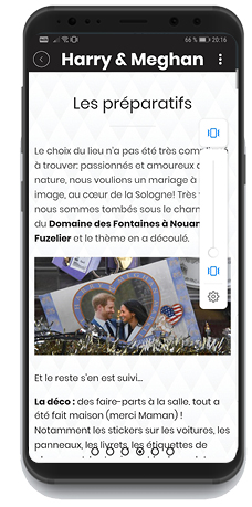 application mobile mariage offerte
